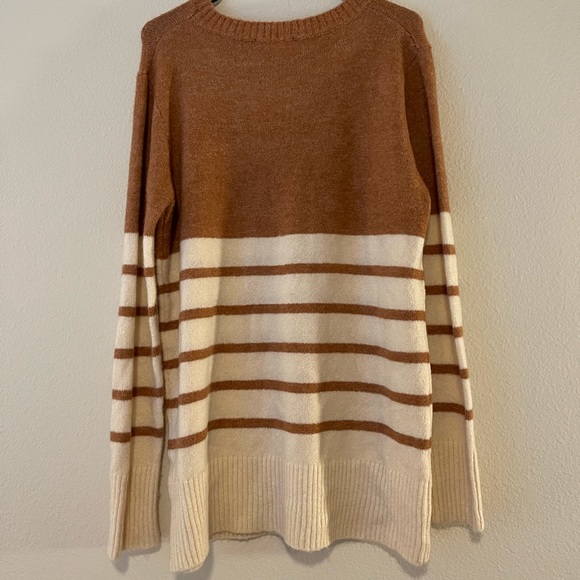Doe & Rae Striped Color Block Sweater - Picture 2 of 3